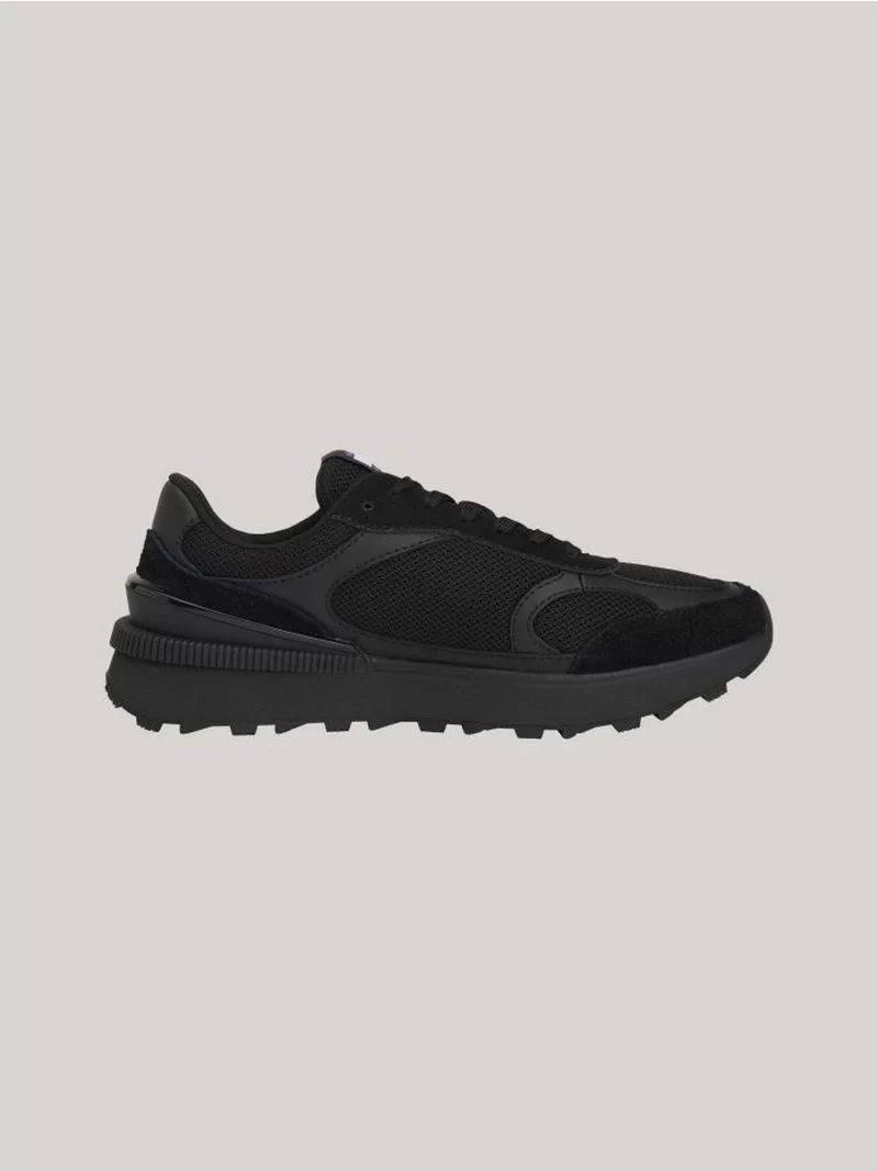 Tommy Hilfiger Erkek  Renk Bloklu Siyah Sneaker