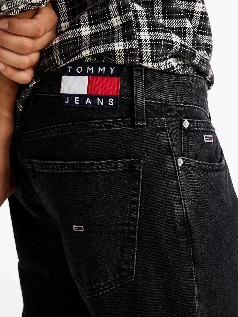 Tommy Hilfiger Erkek  Scanton Solmuş Siyah İnce Kot Pantolon