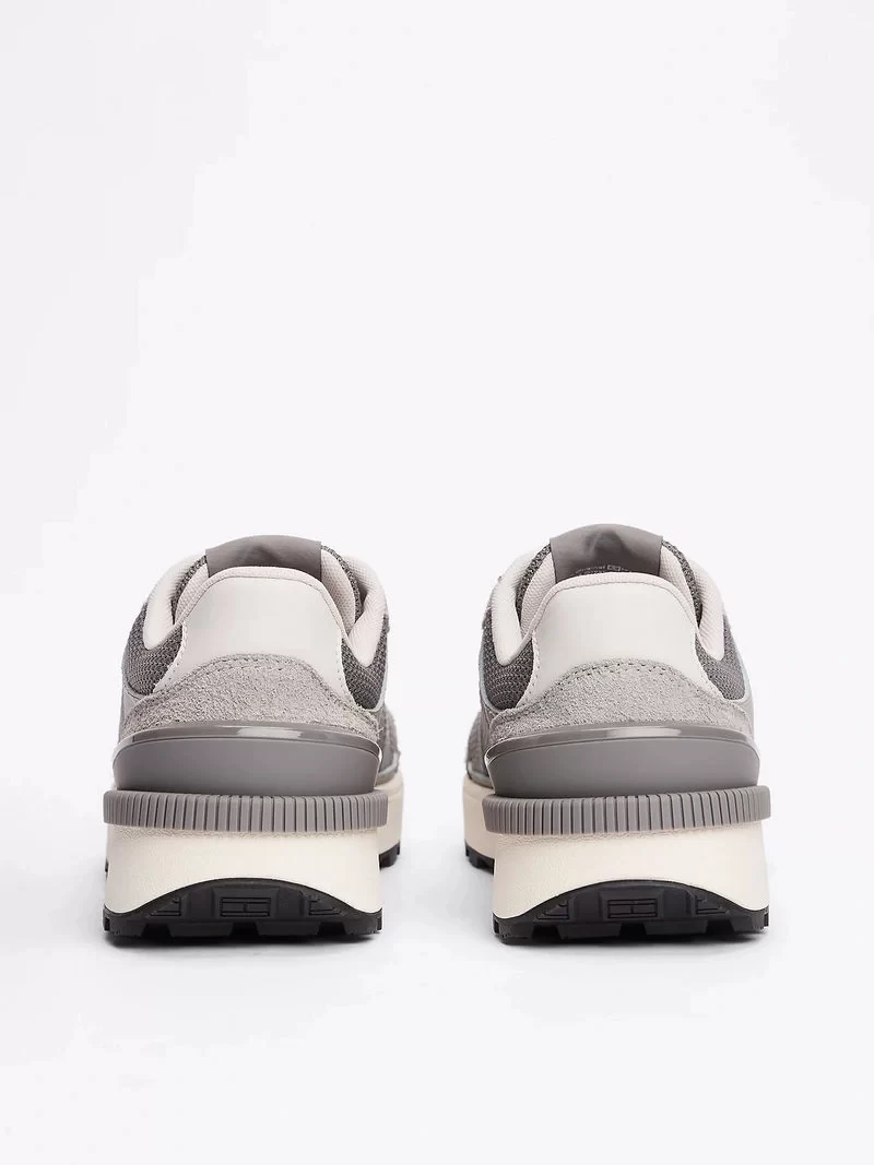 Tommy Hilfiger Erkek Süet  Karışık Dokulu Sneaker