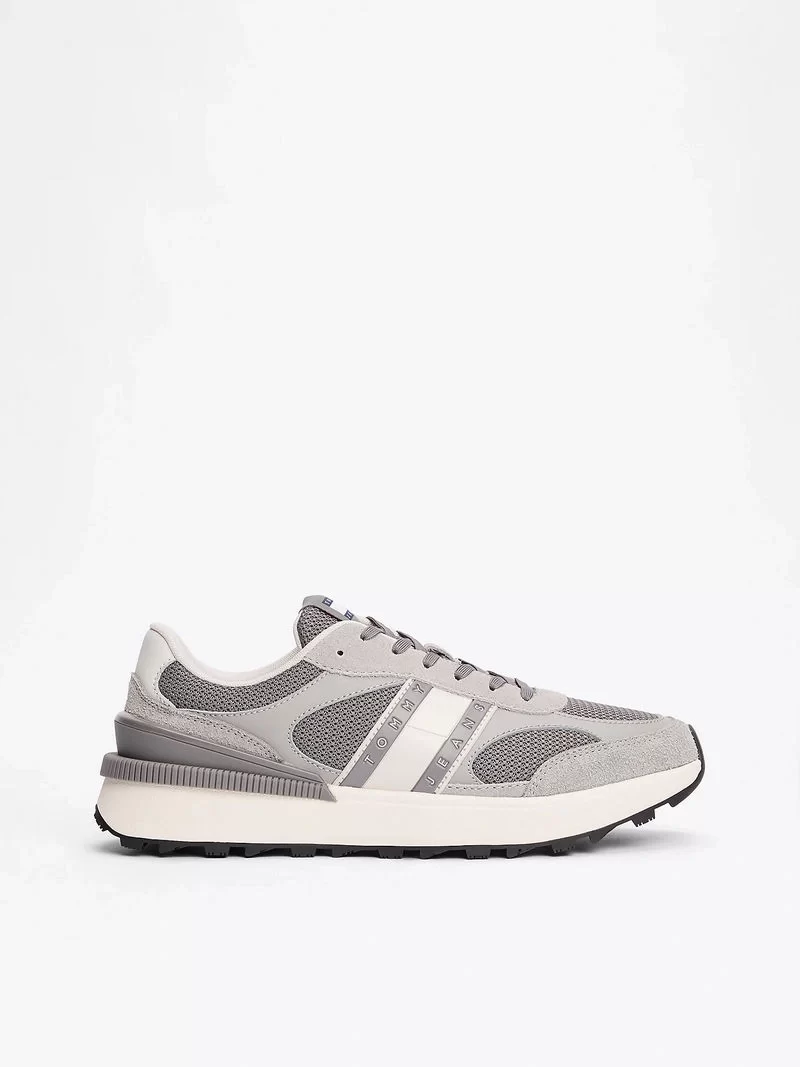 Tommy Hilfiger Erkek Süet  Karışık Dokulu Sneaker
