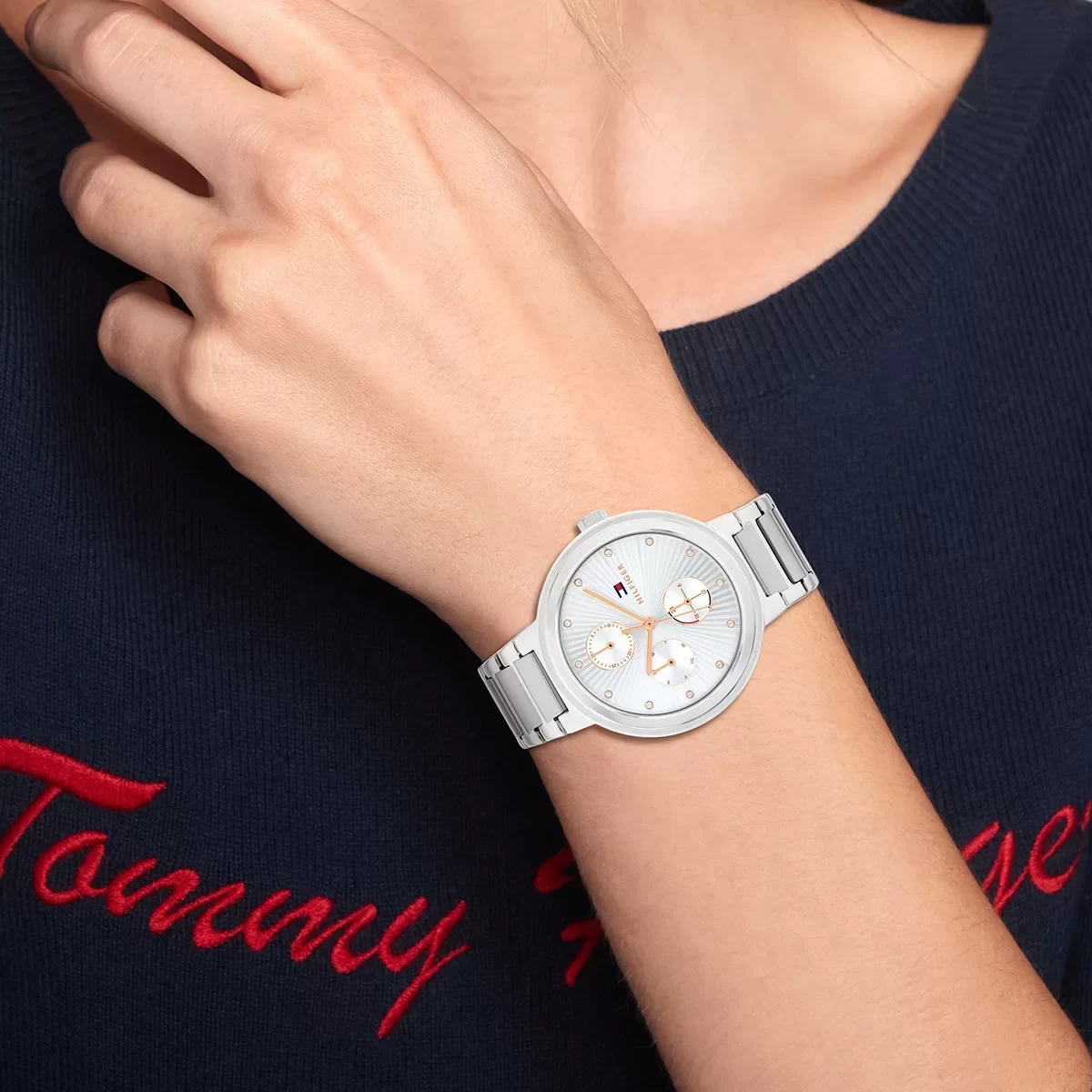 Tommy Hilfiger Saat Kadin Metalik Gri Kol Saati TH1782532
