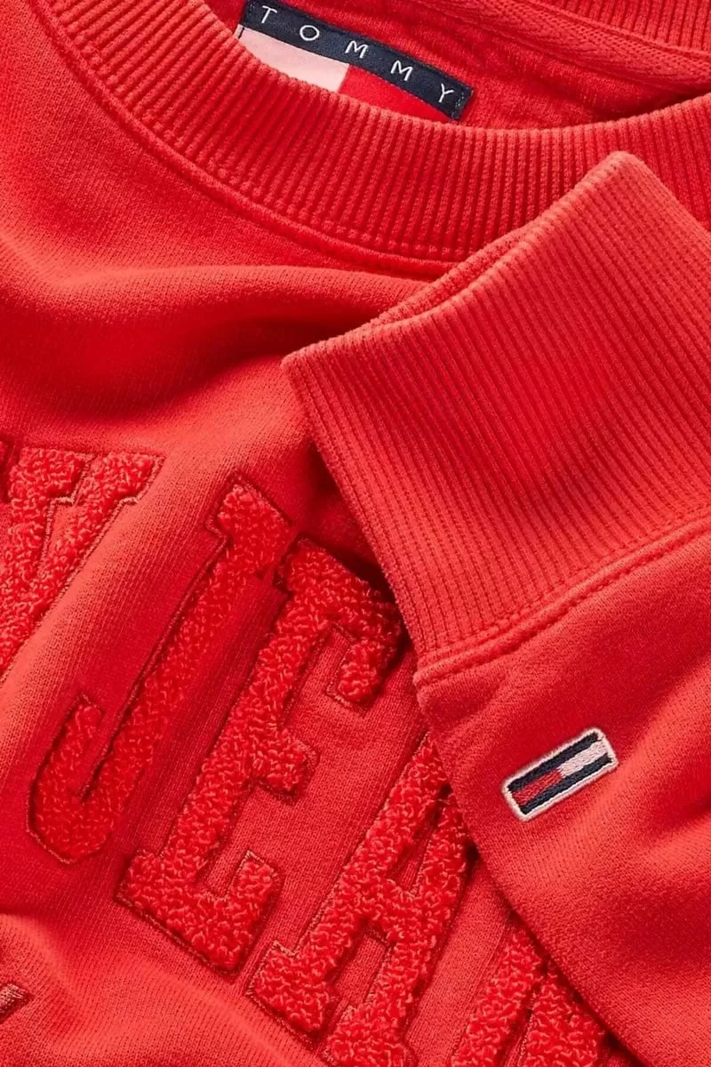 Tommy Hilfiger Erkek  Vintage Kırmızı Sweatshirt
