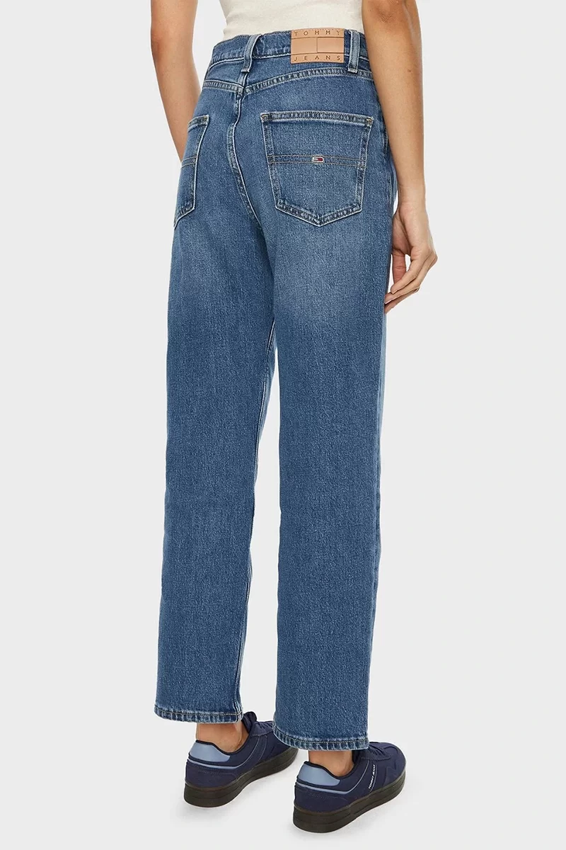 Tommy Jeans Düz Paça Denim Mavi Kot Pantolon