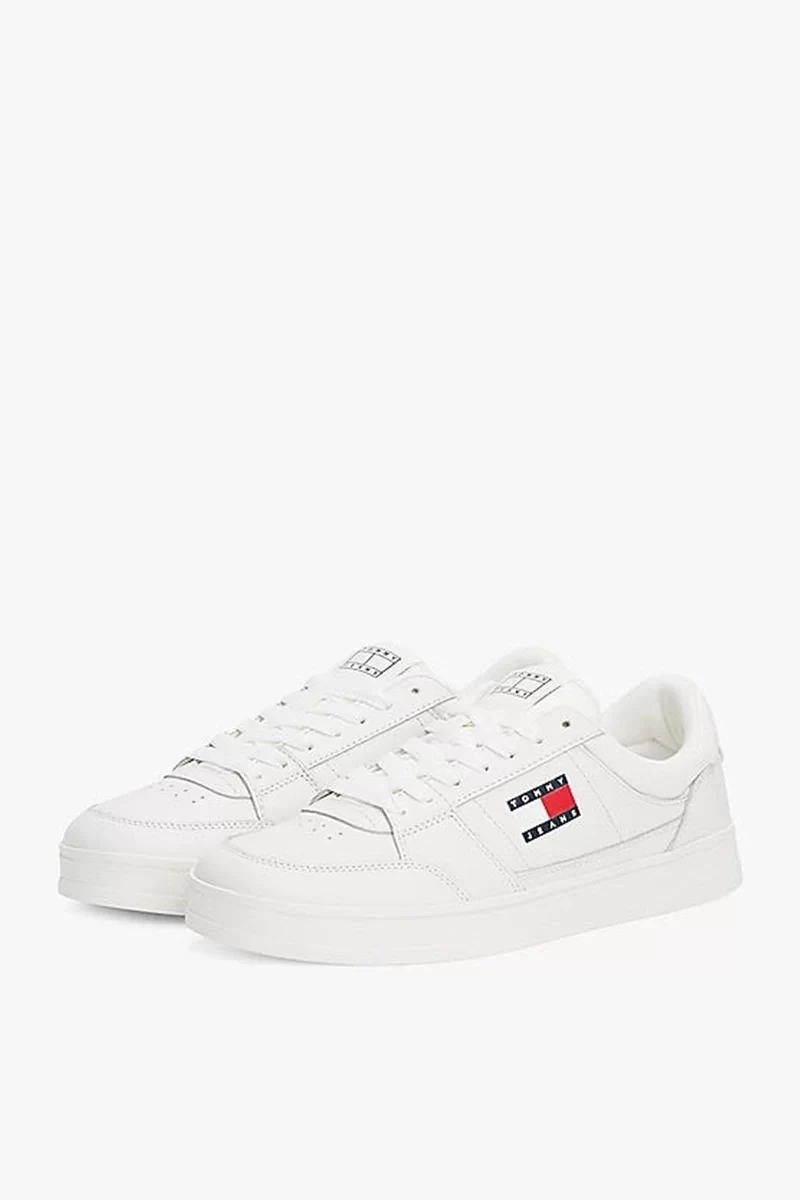 Tommy Hilfiger Erkek Beyaz Greenwich Essential Deri  Sneaker