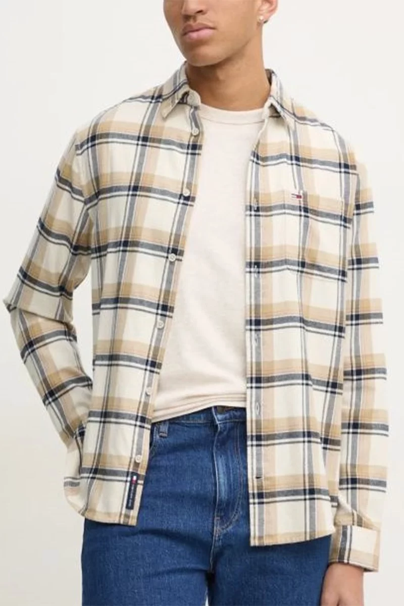 Tommy Hilfiger Erkek Kareli Oxford Gömlek