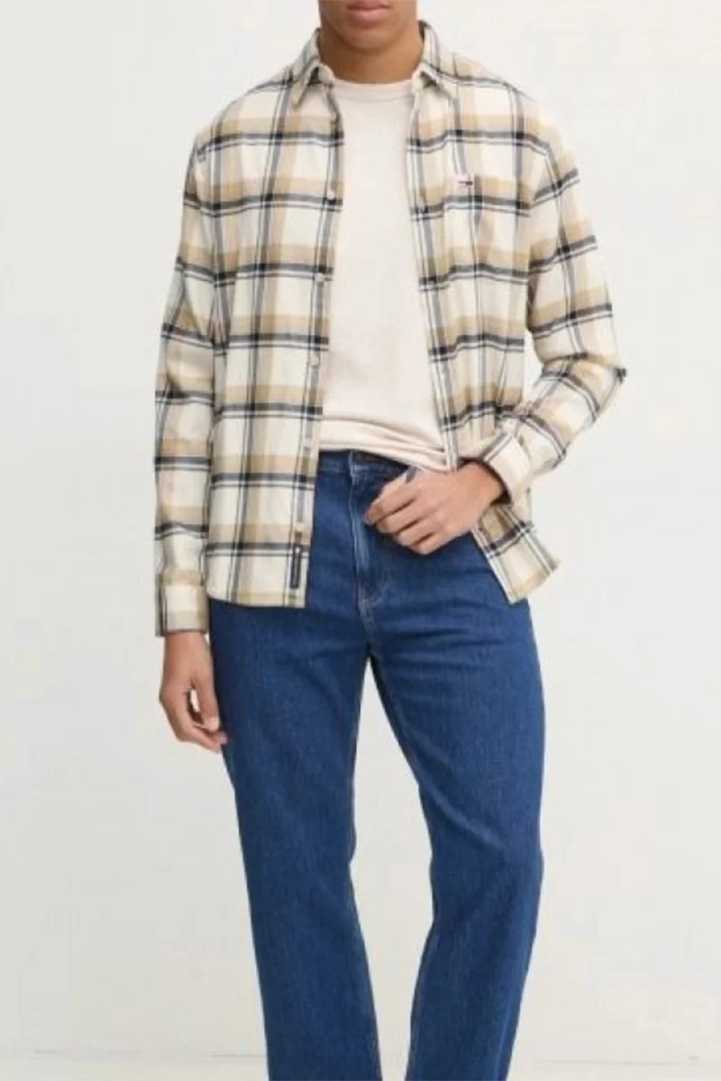 Tommy Hilfiger Erkek Kareli Oxford Gömlek