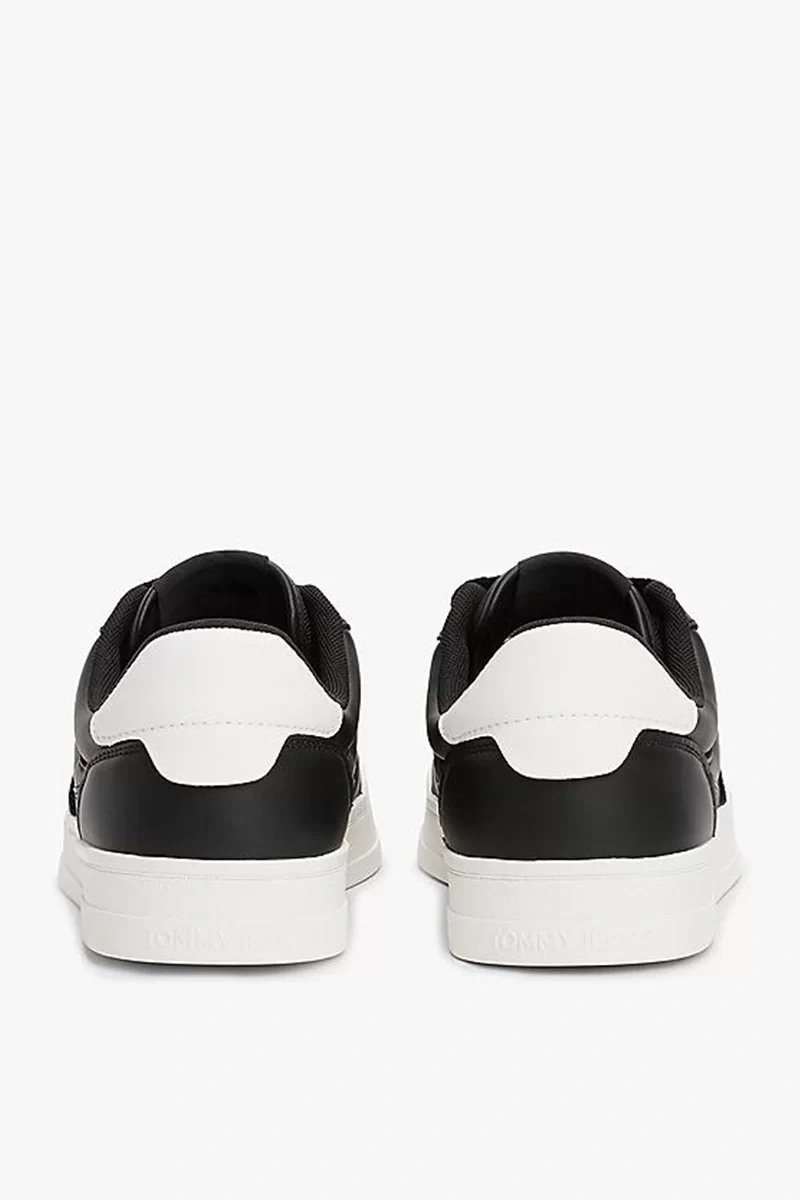 Tommy Hilfiger Erkek Siyah Greenwich Essential Deri  Sneaker