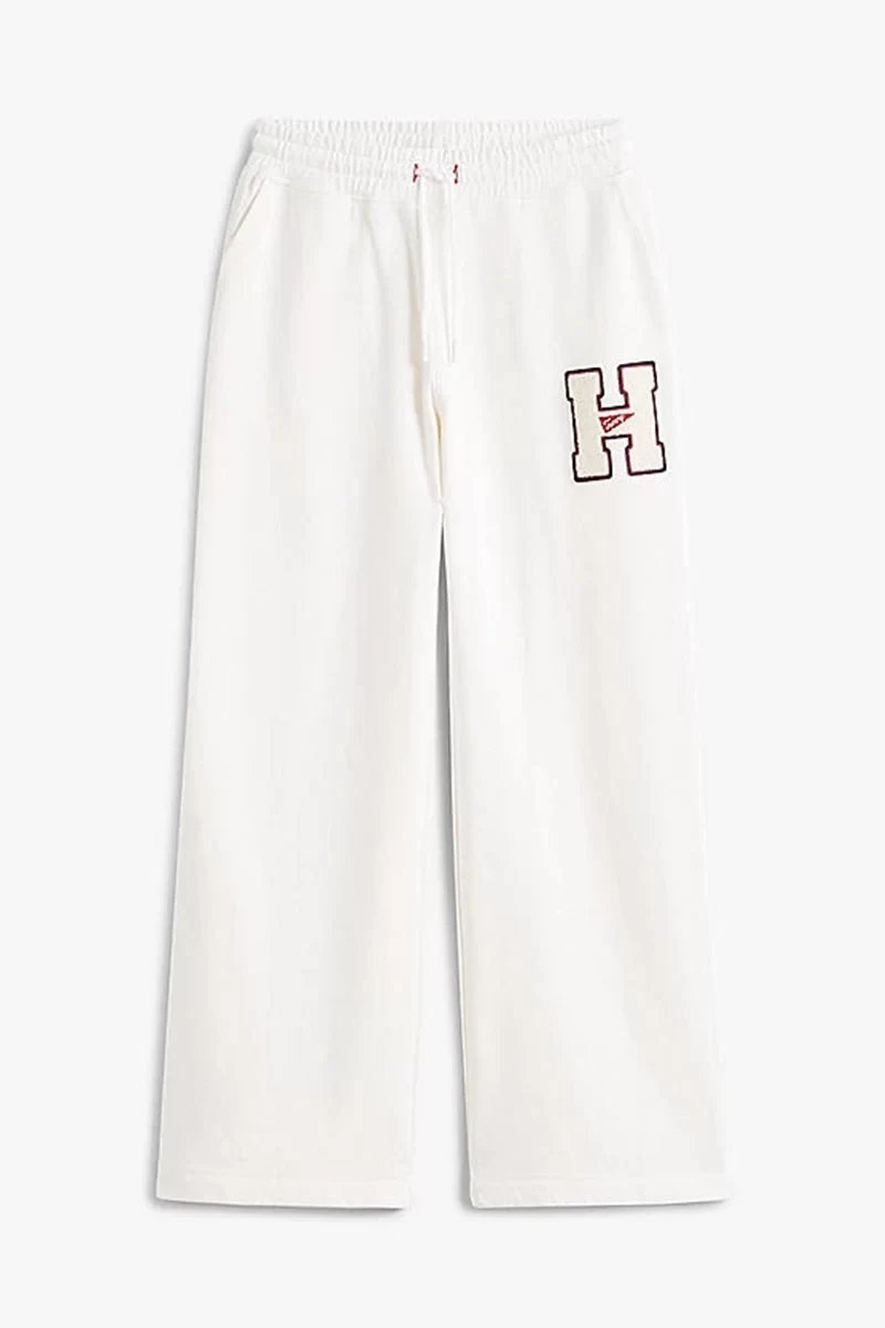 Tommy Hilfiger Kadın Beyaz Jogger Logolu Eşofman Altı