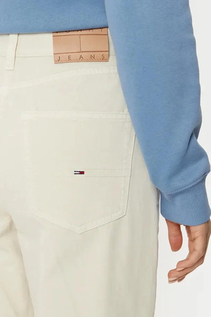 Tommy Hilfiger Kadın Beyaz Yüksek Bel Kot Pantolon