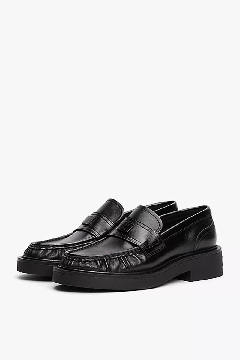 Tommy Hilfiger Kadın Deri Kalın Tabanlı Loafer Ayakkabı
