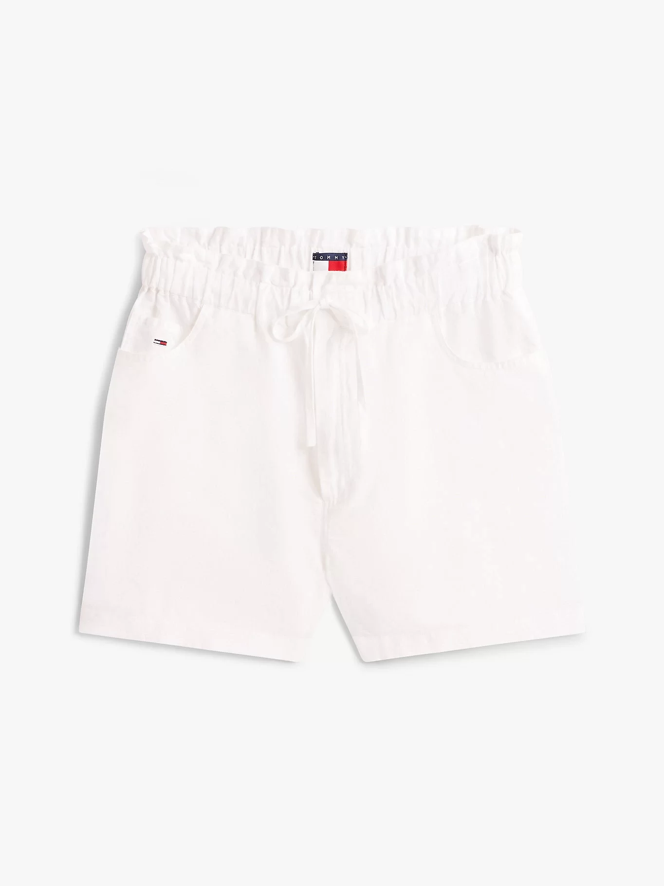 ommy Jeans Kadın Yale Blue Pamuk‑Keten Şort