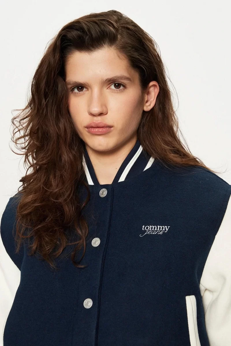 Tommy Hilfiger Kadın Lacivert Bomber Ceket