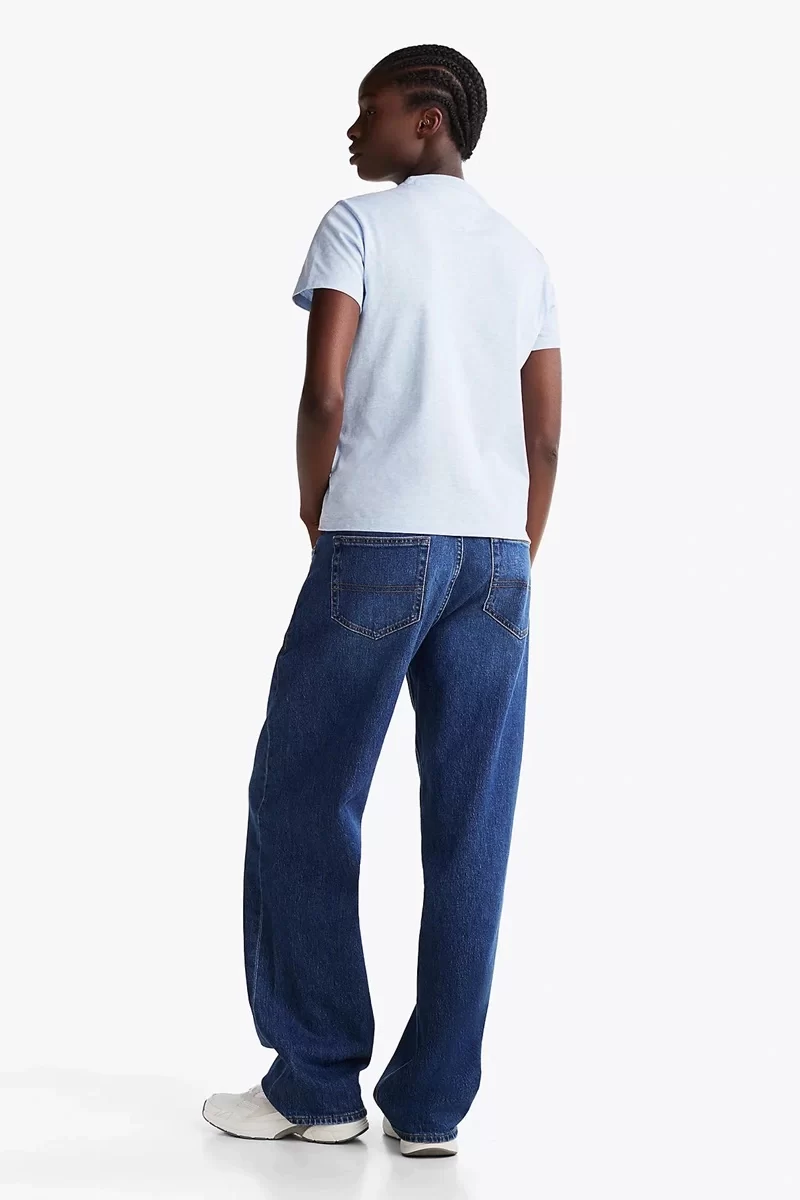 Tommy Hilfiger Kadın Mavi Badge Crew T-Shirt