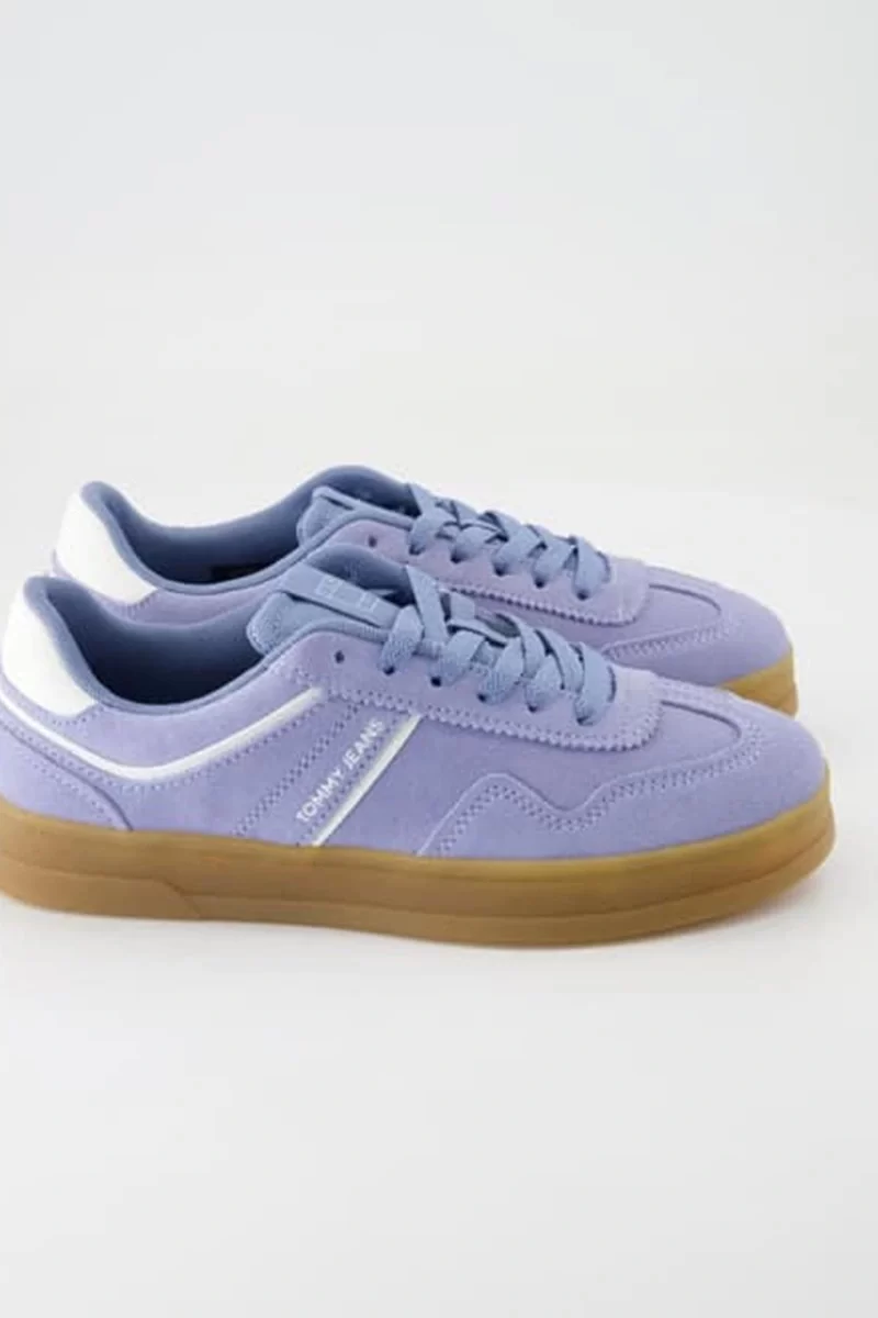 Tommy Hilfiger Kadın Mavi Greenwich Süet Sneaker