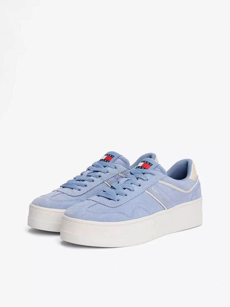 Tommy Hilfiger Kadın Mavi Greenwich Süet Spor Sneaker
