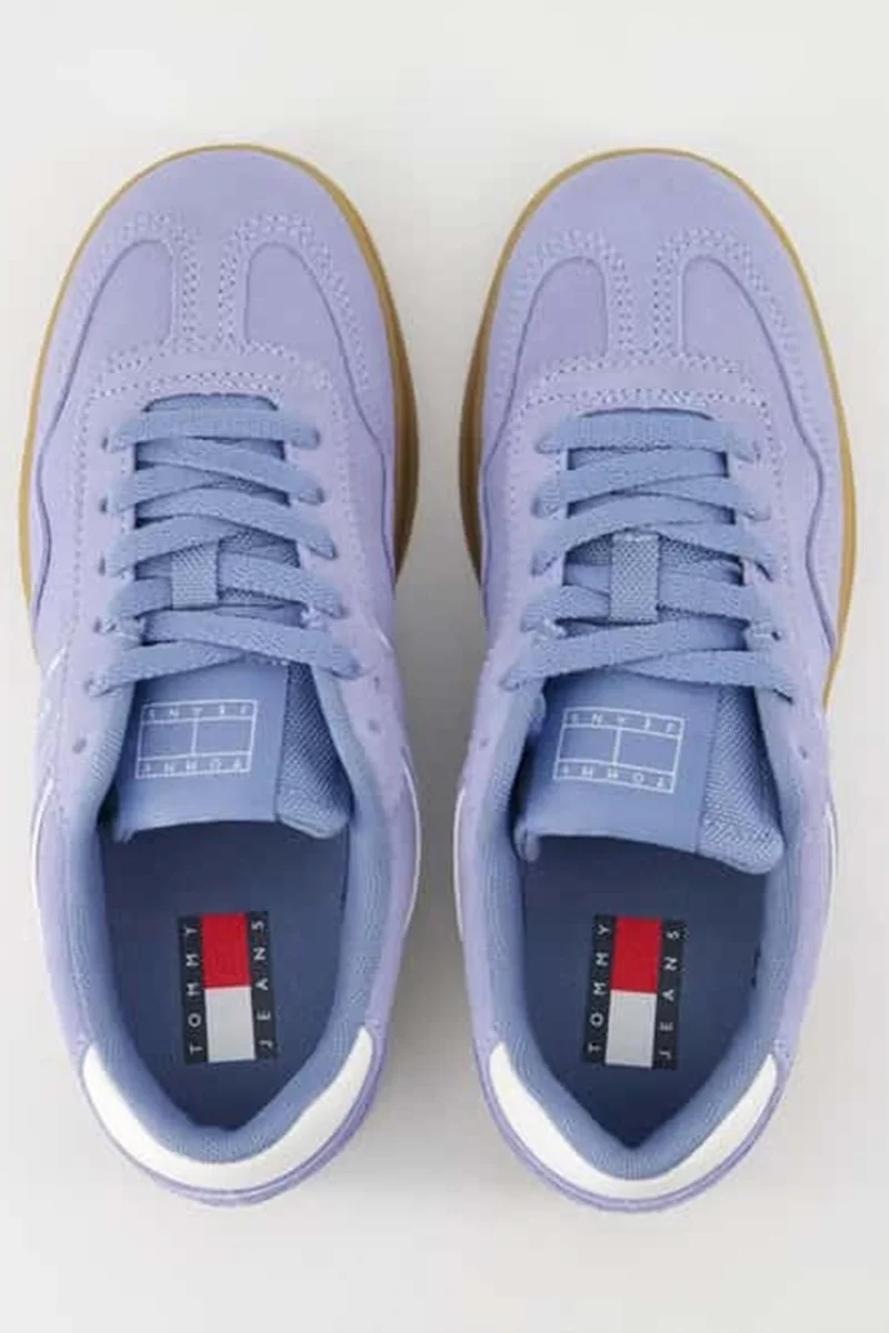 Tommy Hilfiger Kadın Mavi Greenwich Süet Sneaker