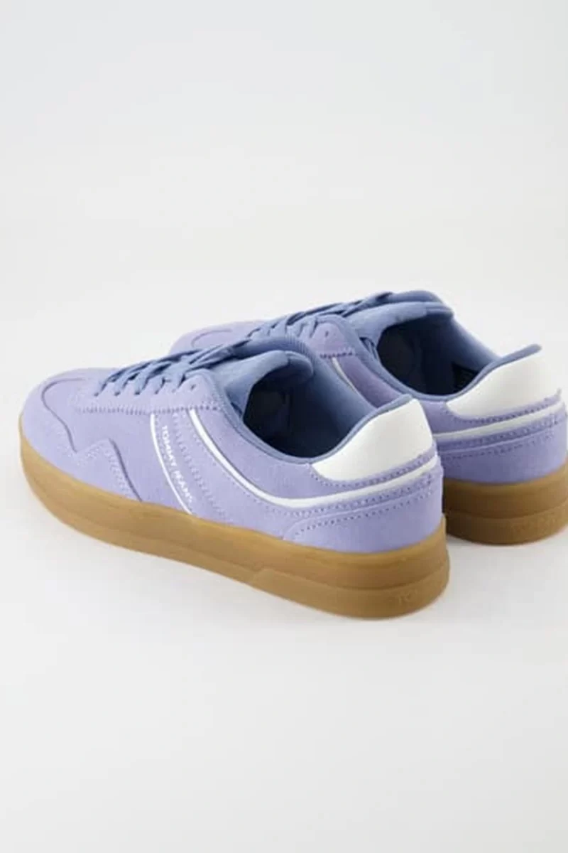 Tommy Hilfiger Kadın Mavi Greenwich Süet Sneaker
