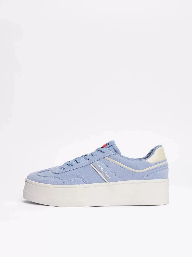 Tommy Hilfiger Kadın Mavi Greenwich Süet Spor Sneaker