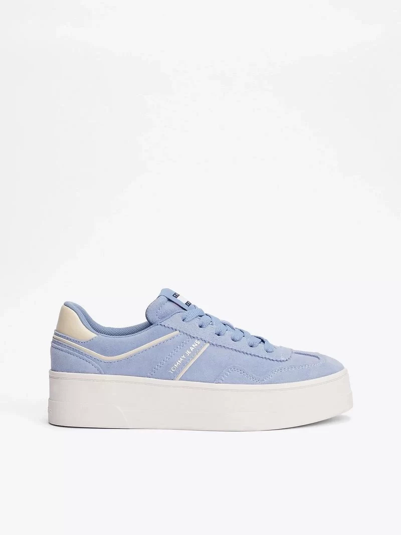 Tommy Hilfiger Kadın Mavi Greenwich Süet Spor Sneaker