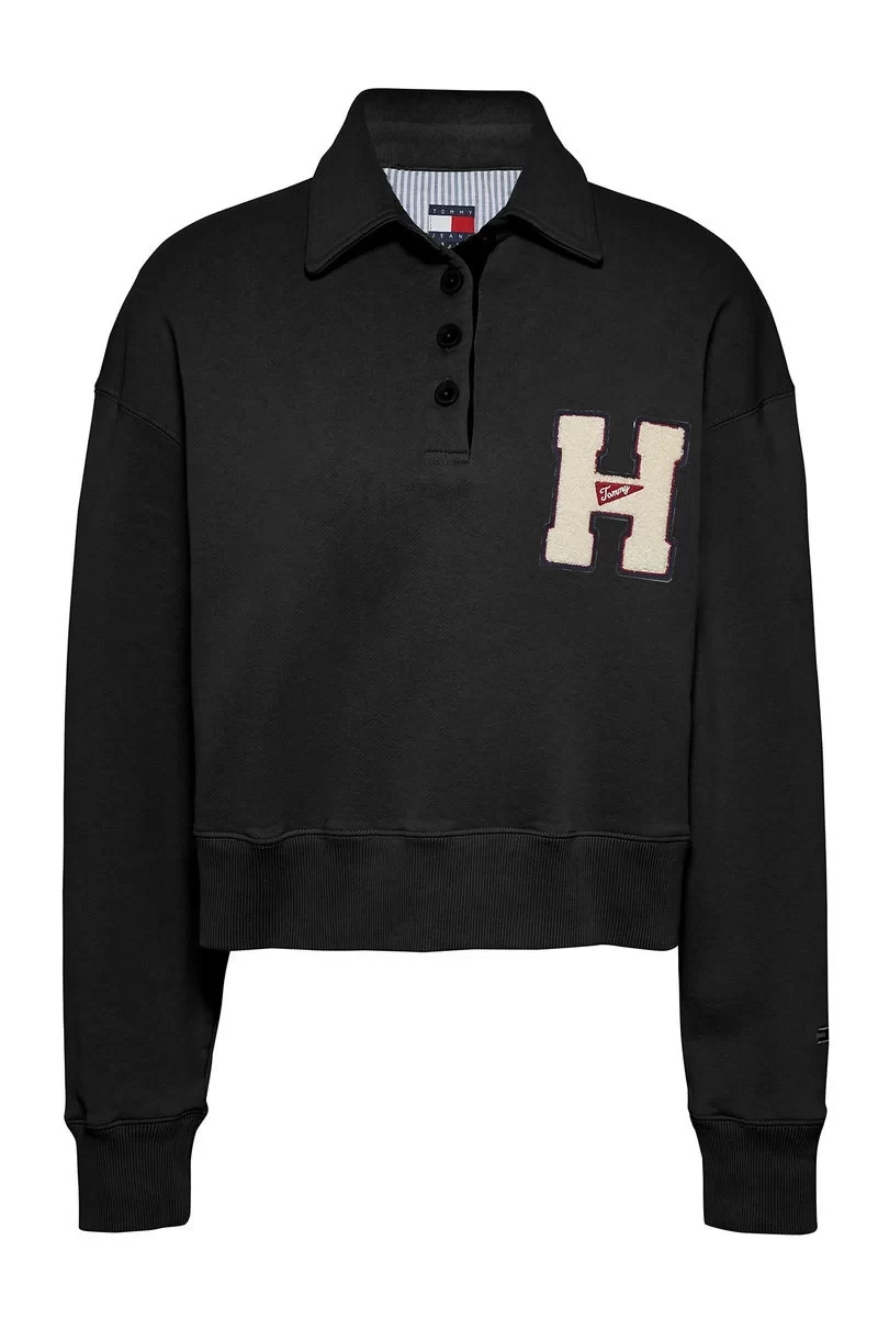 Tommy Jeans Kadın Siyah Sweatshirt