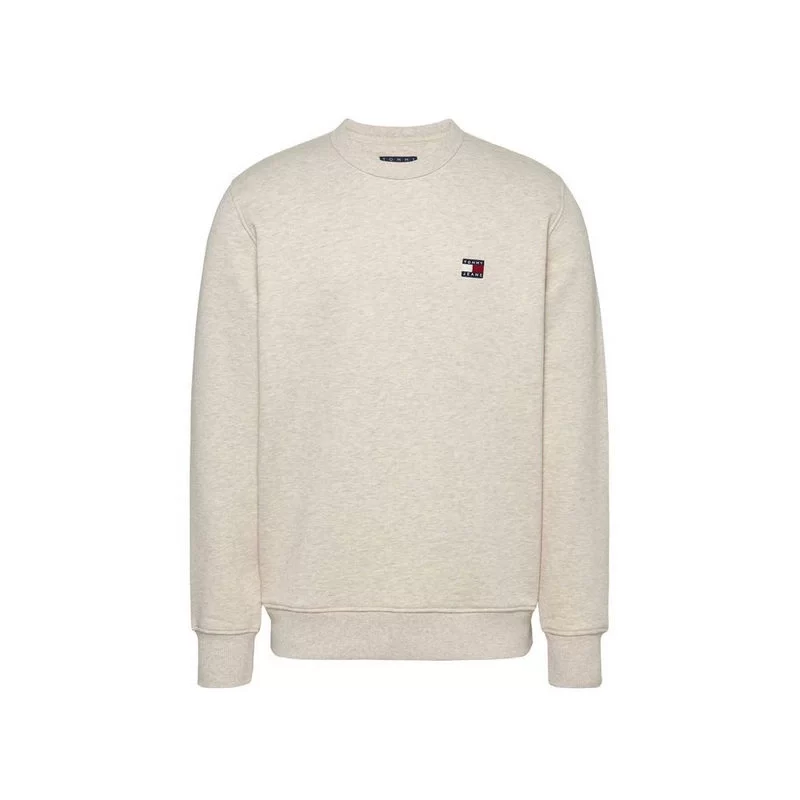 Tommy Jeans  Erkek  Rozetli  Bej  Kazak