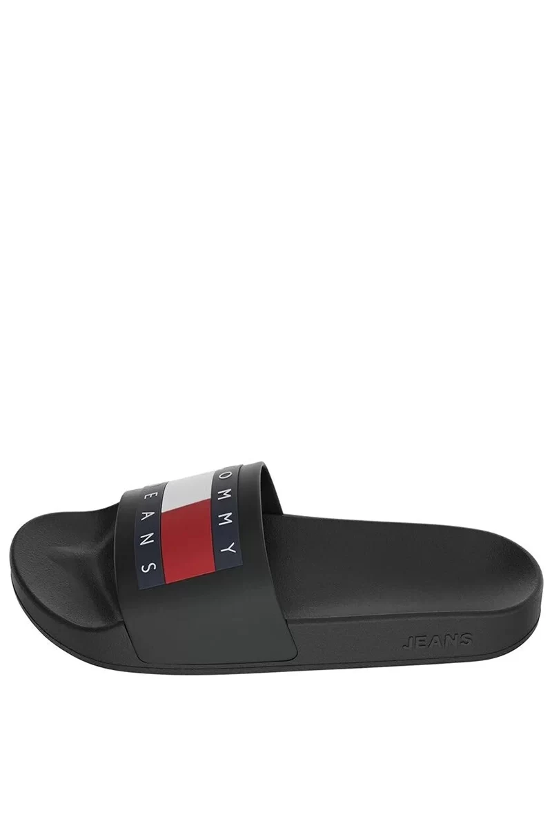 Tommy Hilfiger Erkek Siyah Plaj Terliği