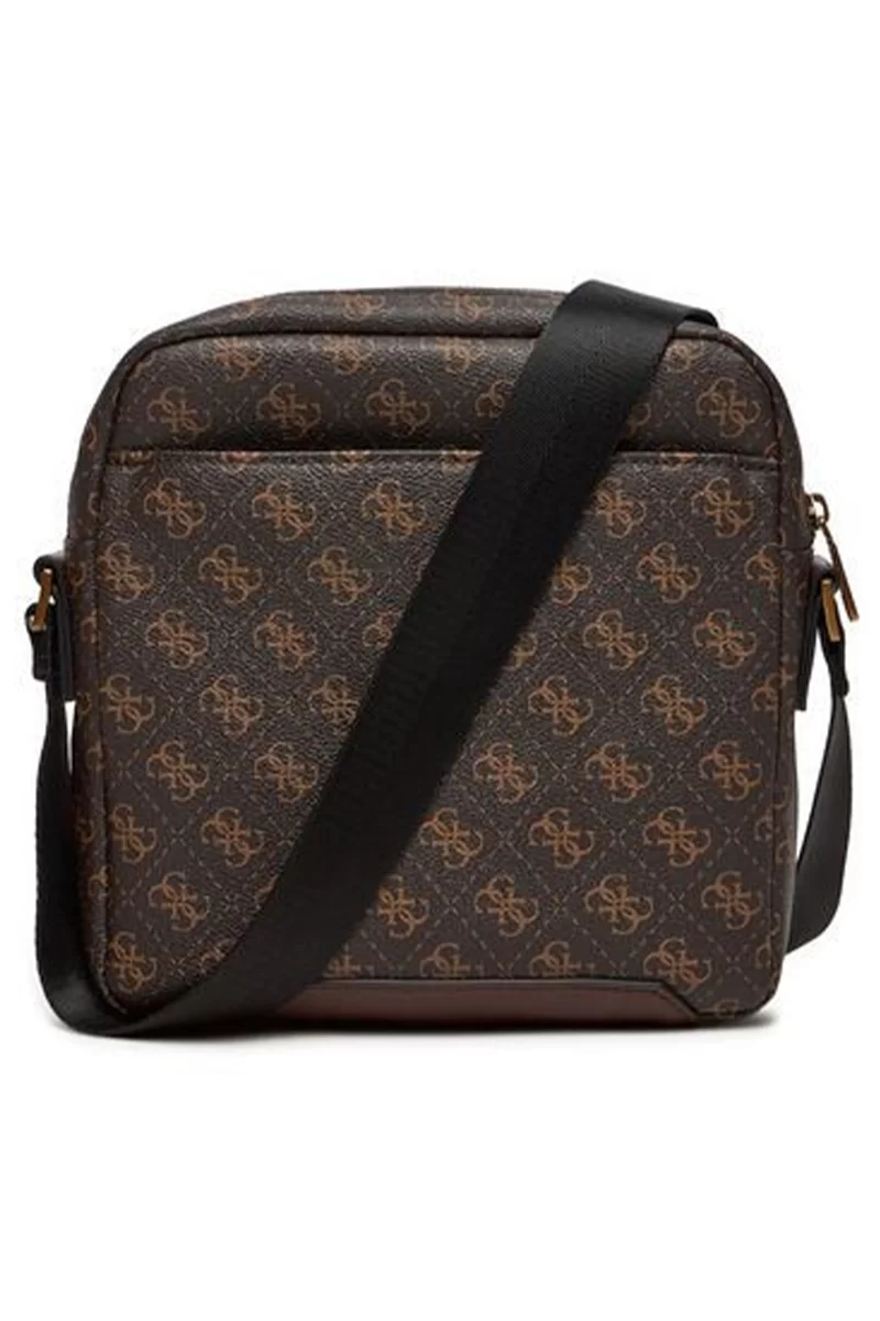 Guess Torıno Top Zıp Crossbody Flat Erkek Kahverengi Omuz Çantası HMTOLOP4258-BNH
