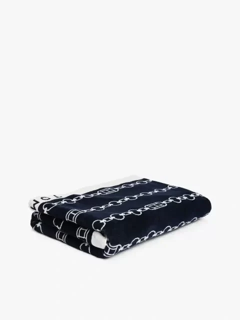 Tommy Hilfiger Unisex Bej Logo Nakışlı Plaj Havlusu