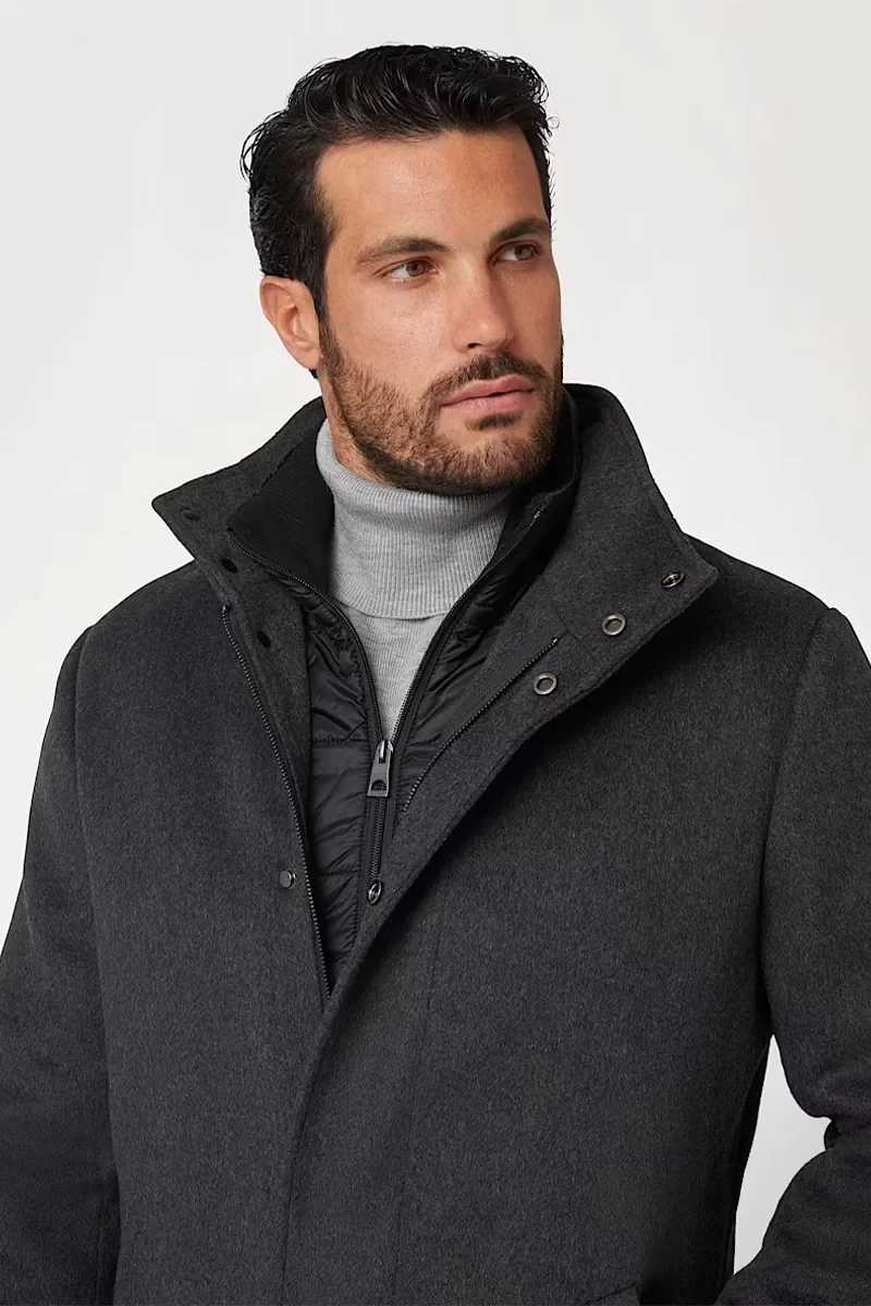 Guess Urban Coat Erkek Siyah Mont M4BL30WGJ82-DWHT