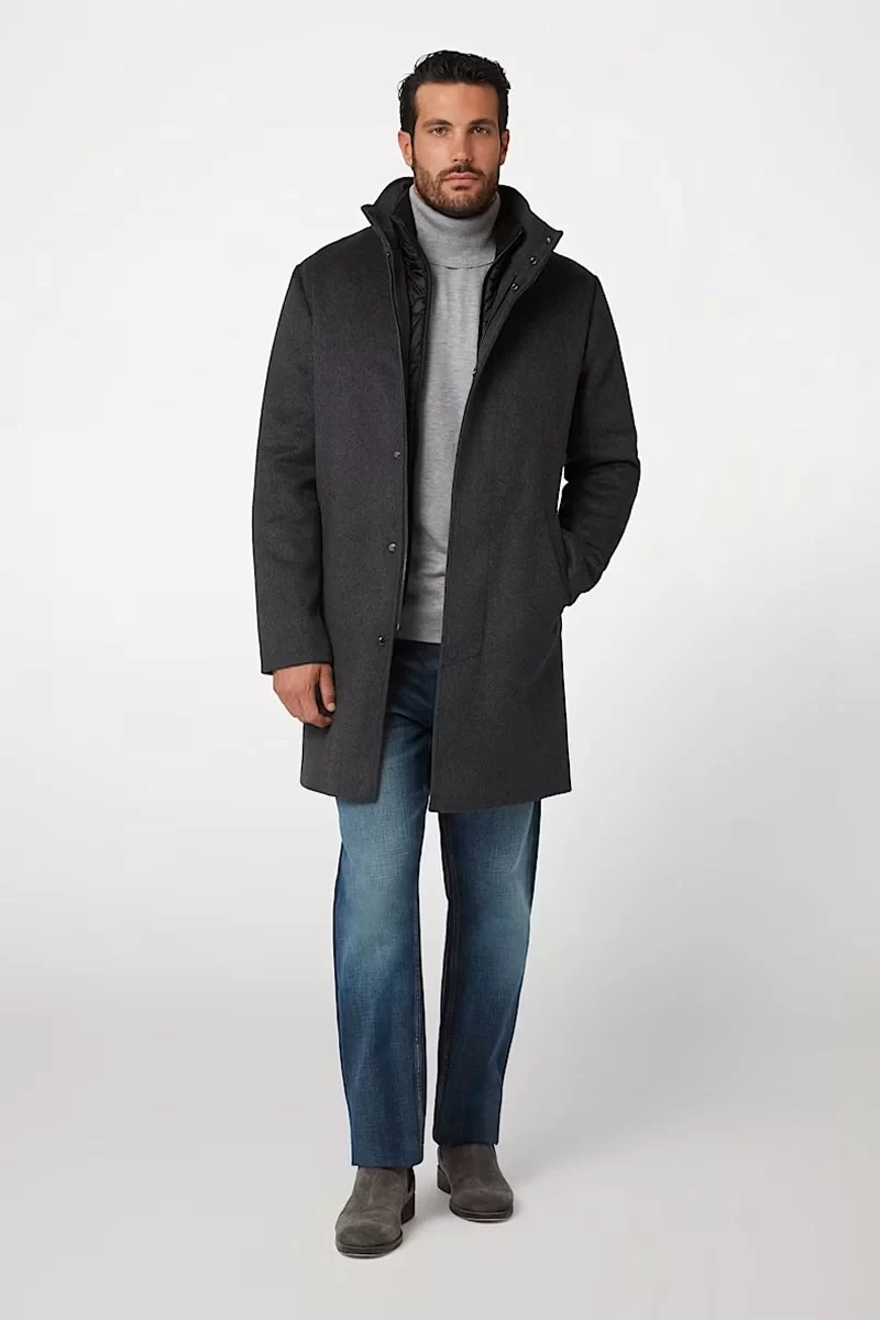 Guess Urban Coat Erkek Siyah Mont M4BL30WGJ82-DWHT