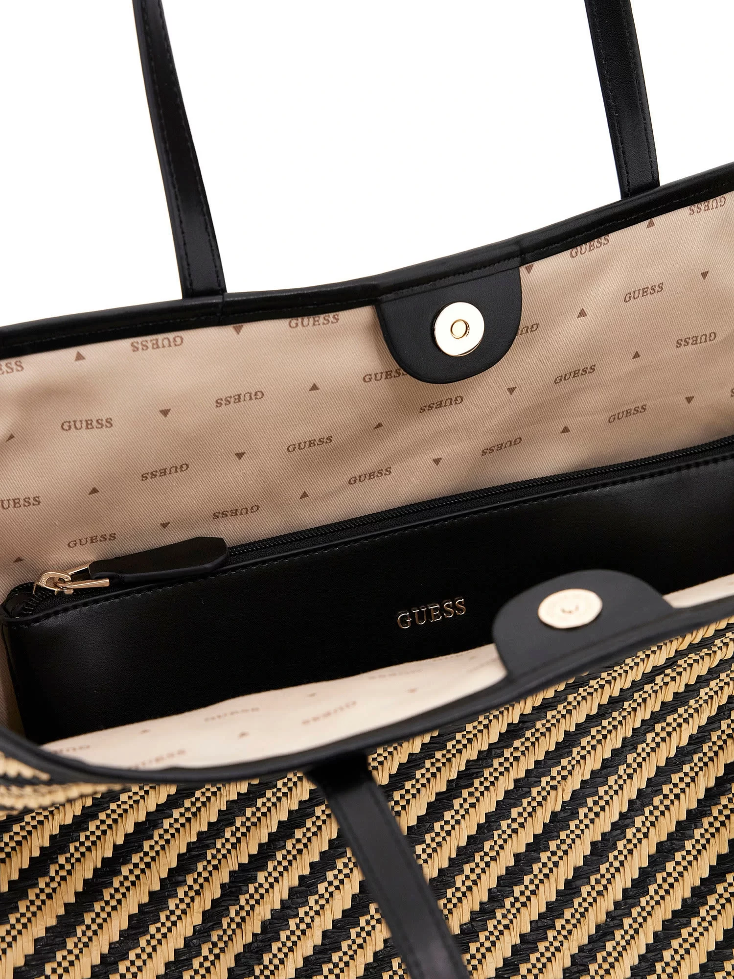 Guess Vıkky Iı Large 2 In 1 Tote Kadın Siyah Omuz Çantası HWWS9318290-NTB