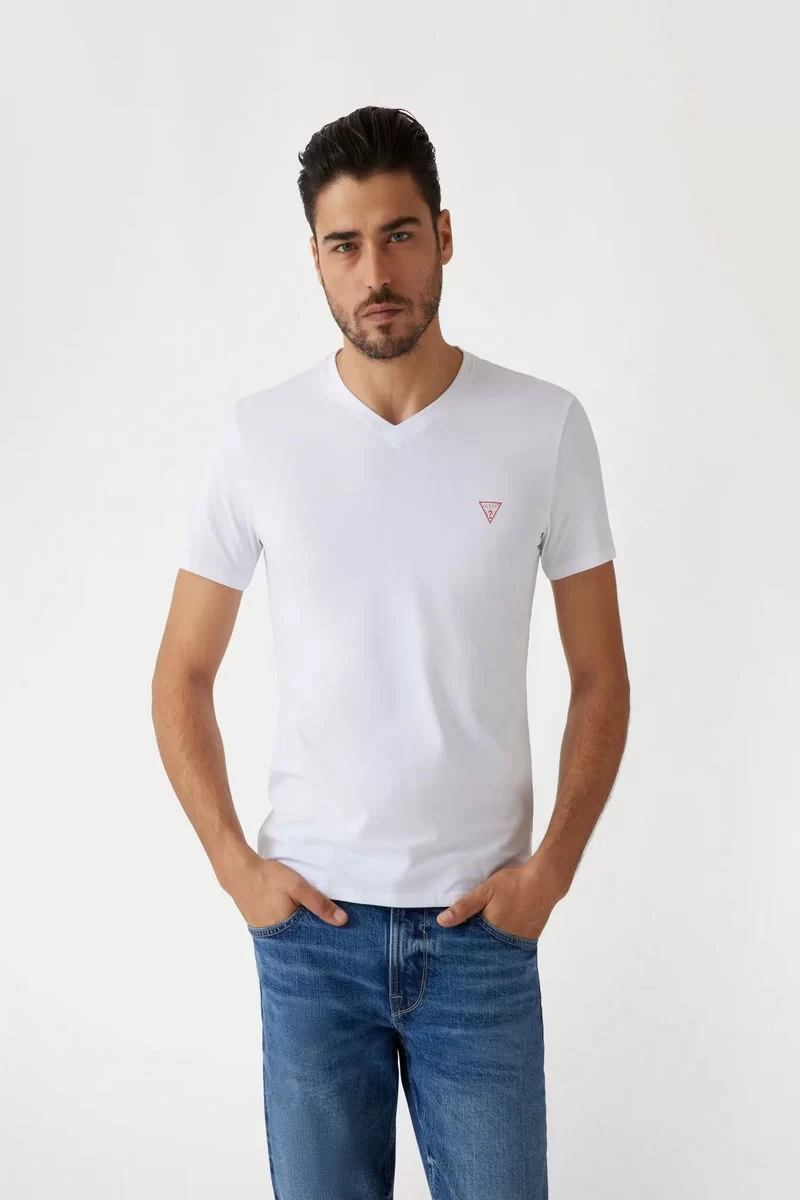 Guess Vn Ss Core Tee Str Erkek Beyaz T-Shirt M2YI32J1314-G011