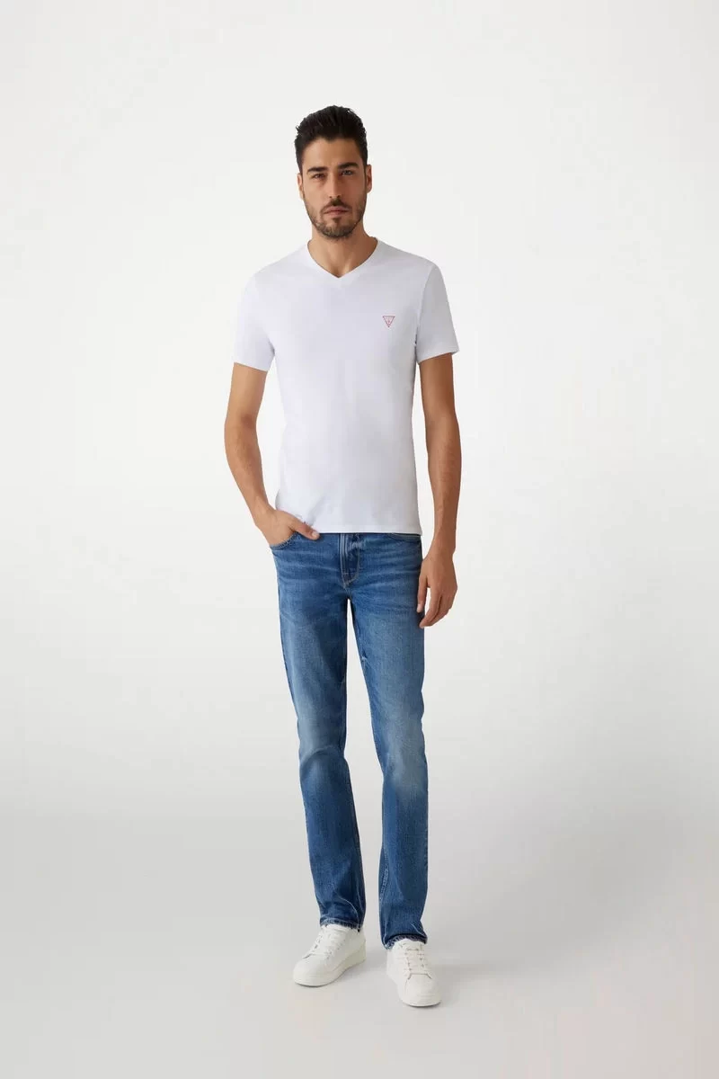 Guess Vn Ss Core Tee Str Erkek Beyaz T-Shirt M2YI32J1314-G011