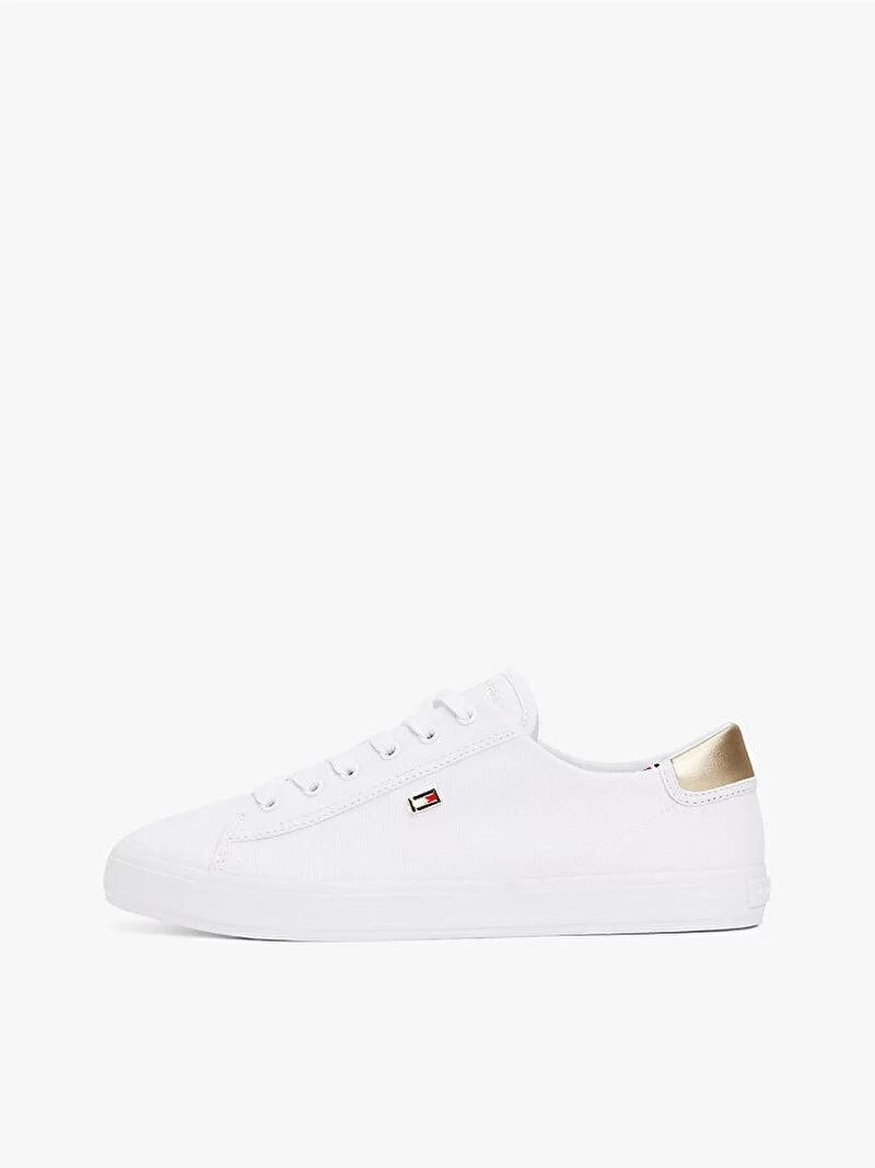 Tommy Hilfiger Kadın Kanvas Bağcıklı Sneaker