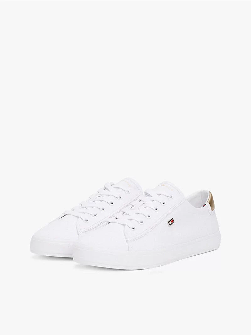 Tommy Hilfiger Kadın Kanvas Bağcıklı Sneaker