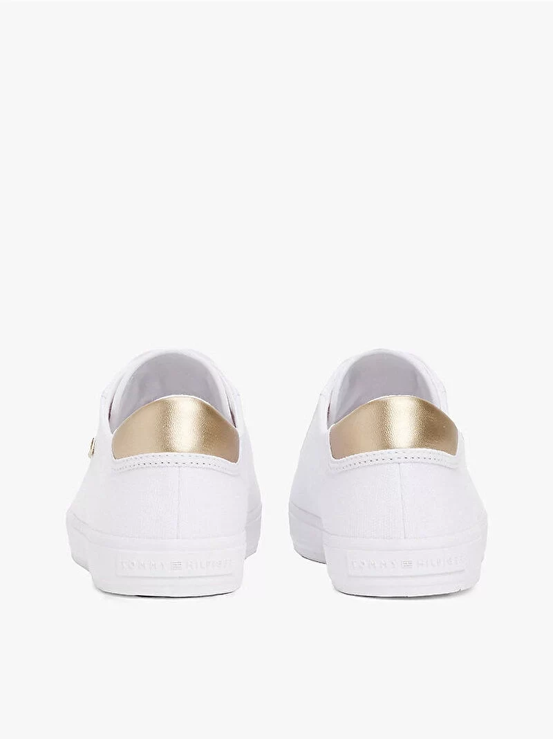 Tommy Hilfiger Kadın Kanvas Bağcıklı Sneaker