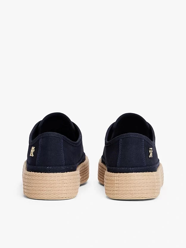Tommy Hilfiger Kadın Lacivert Vulkanize Espadril Sneaker