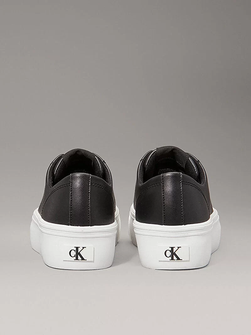 Calvin Klein Kadın Siyah Platform Logolu Sneaker