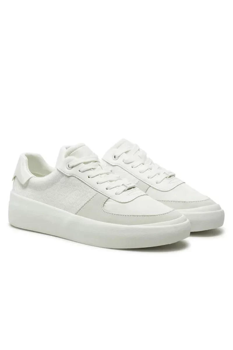 Calvin Klein CK Logolu Kadın Beyaz Sneaker