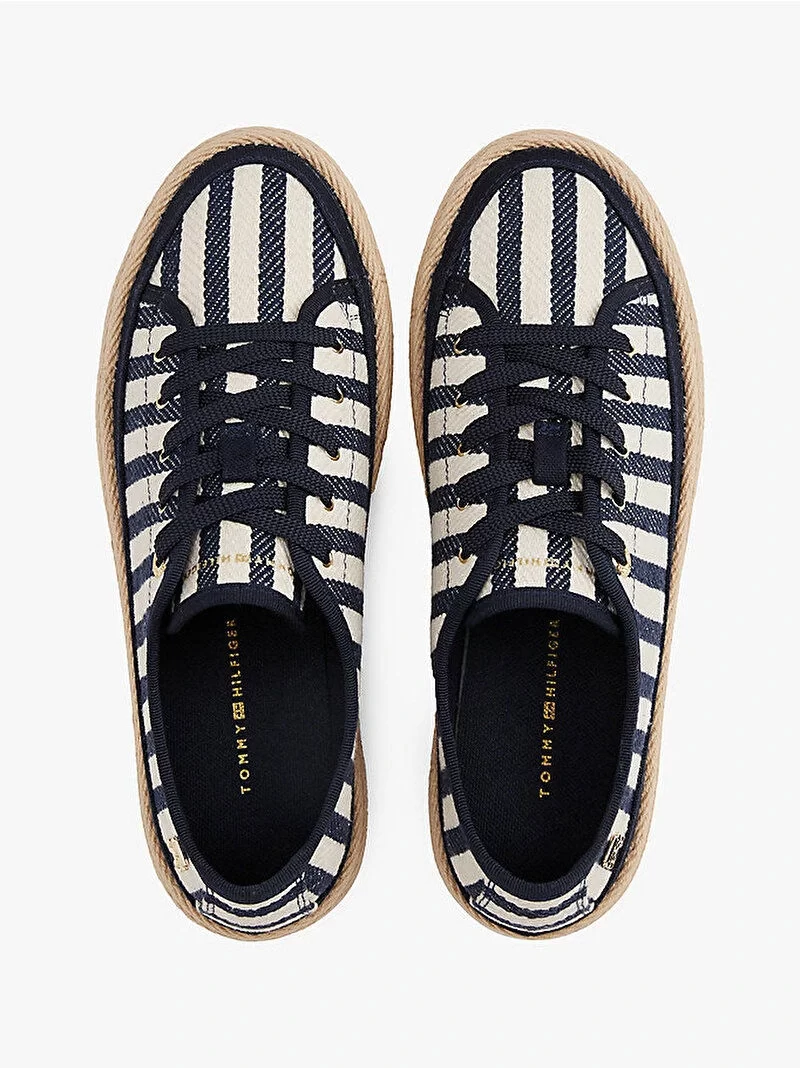 Tommy Hilfiger Kadın İpli Vulkanize Sneaker