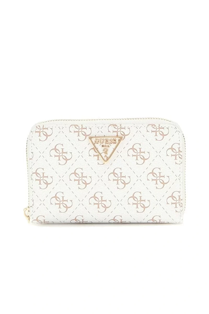 Guess Eco Erıca Slg Med Zıp Around Kadın Krem Cüzdan SWQG9510140-CRG