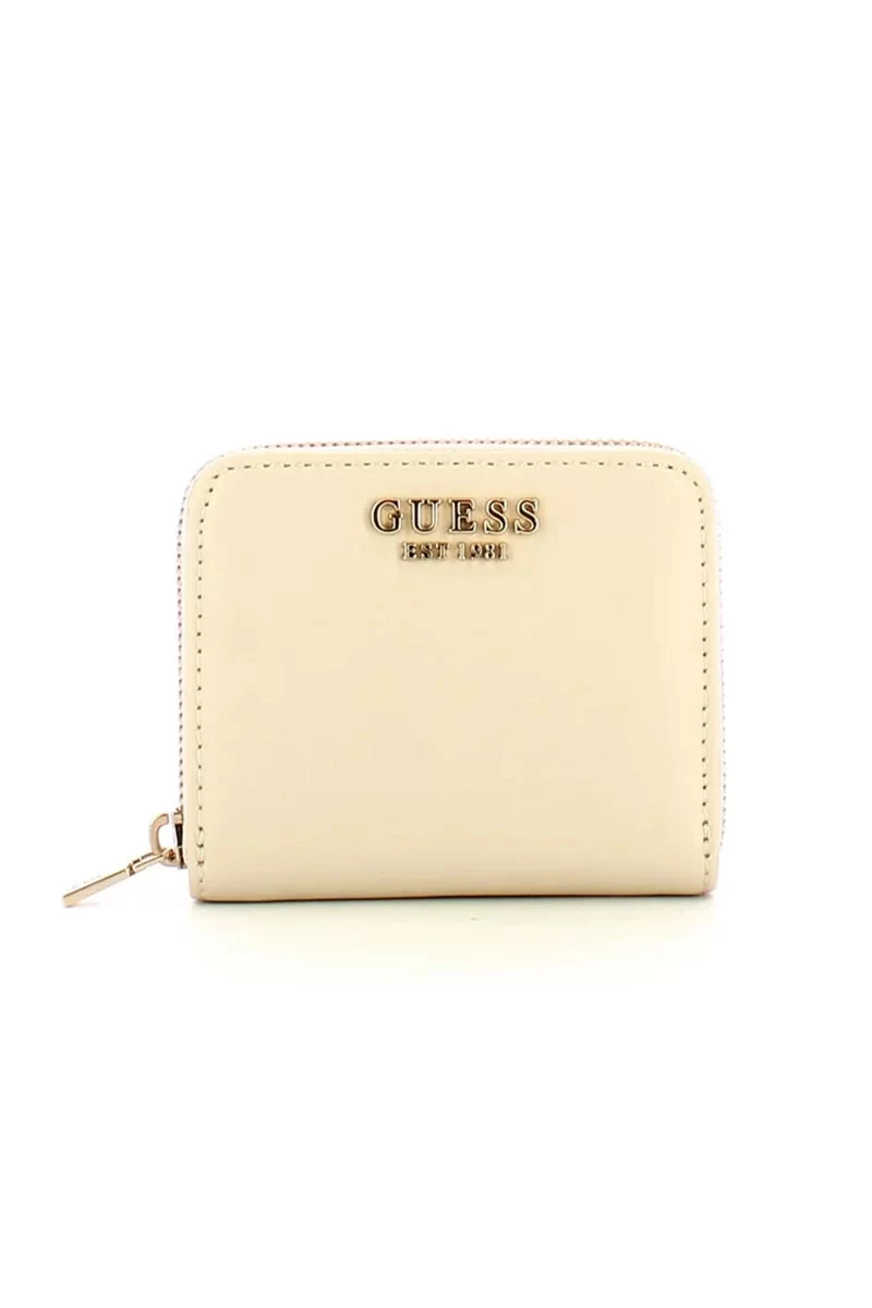 Guess Laurel Slg Small Zıp Around Kadın Ekru Cüzdan SWVC8500137-BON