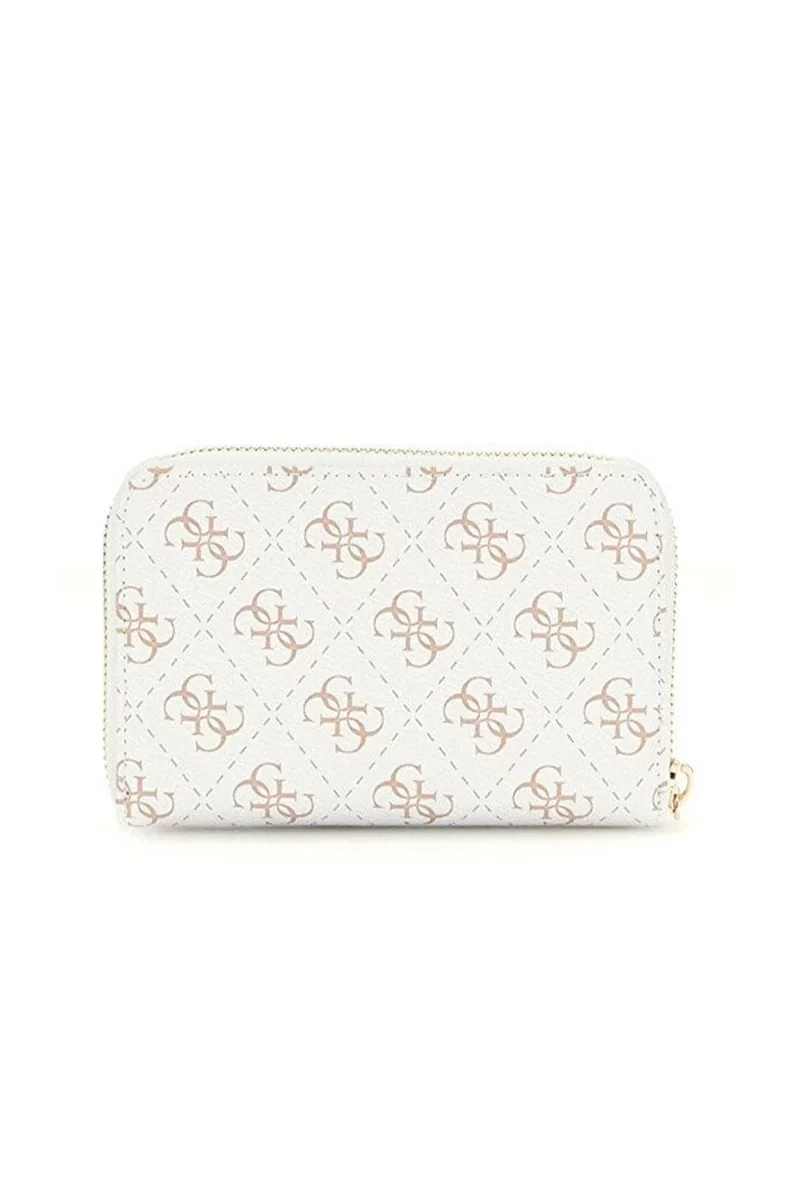 Guess Eco Erıca Slg Med Zıp Around Kadın Krem Cüzdan SWQG9510140-CRG