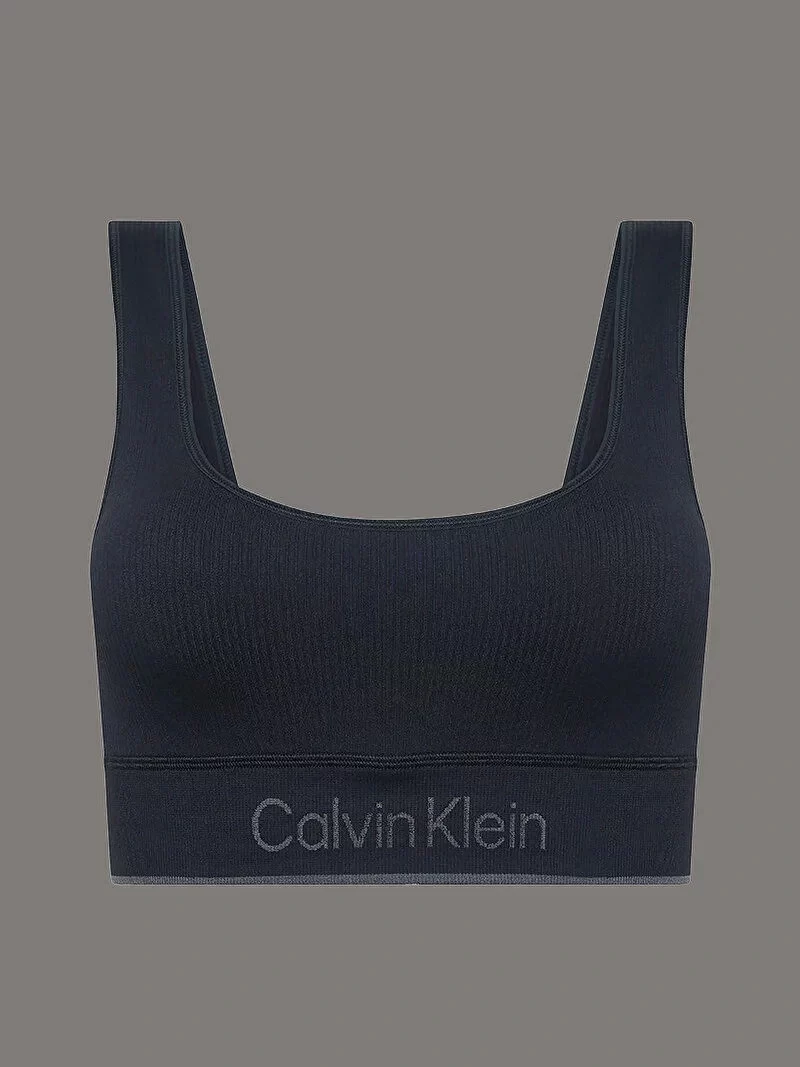 Calvin Klein Kadın Siyah Bel Lastikli Spor Büstiyer
