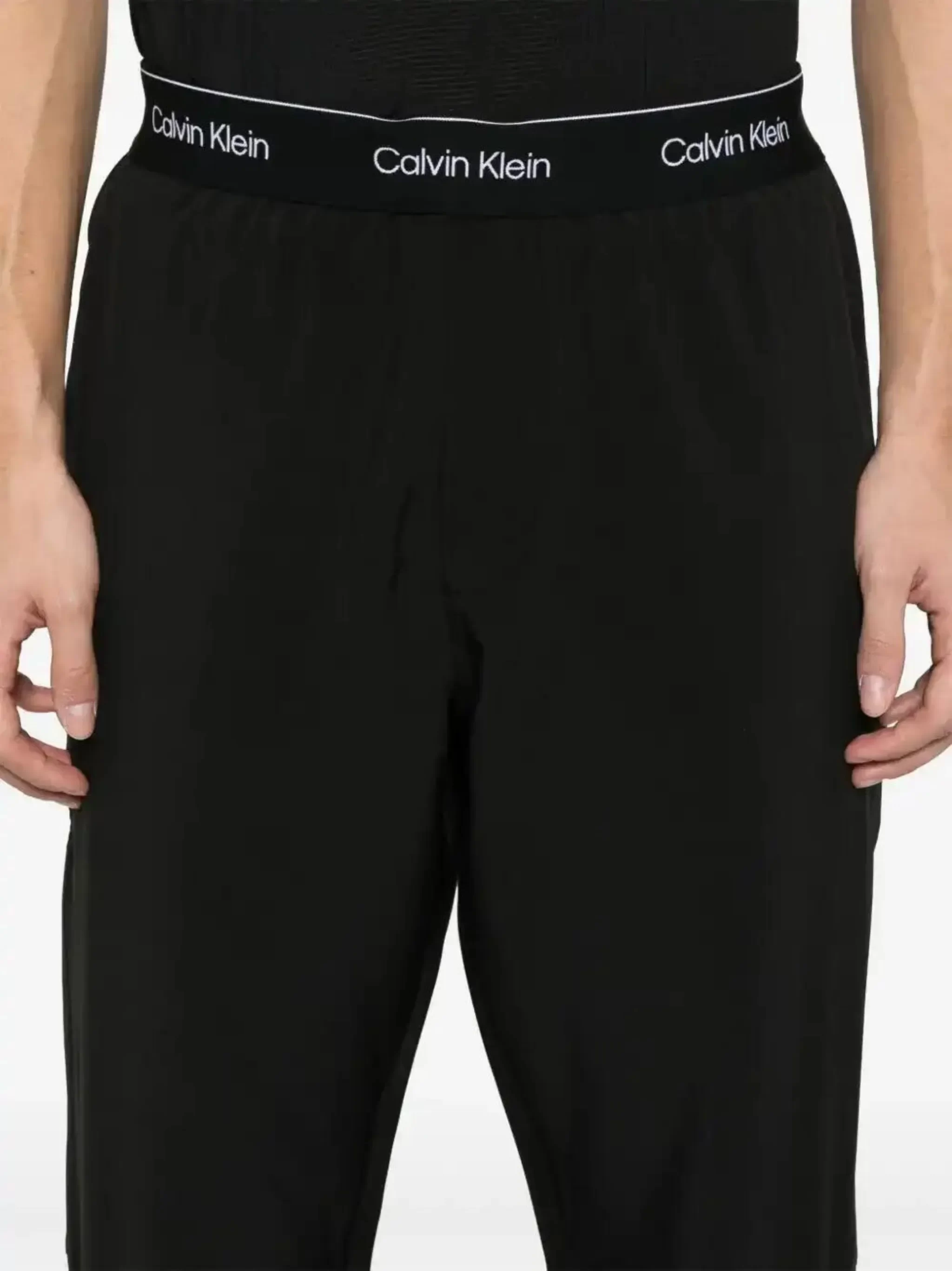 Calvin Klein Siyah Logo Bel Bantlı Eşofman Altı
