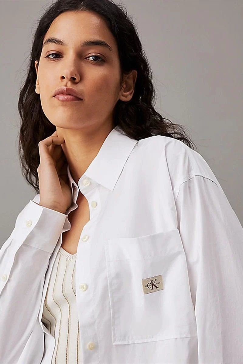 WOVEN LABEL RELAXED SHIRT