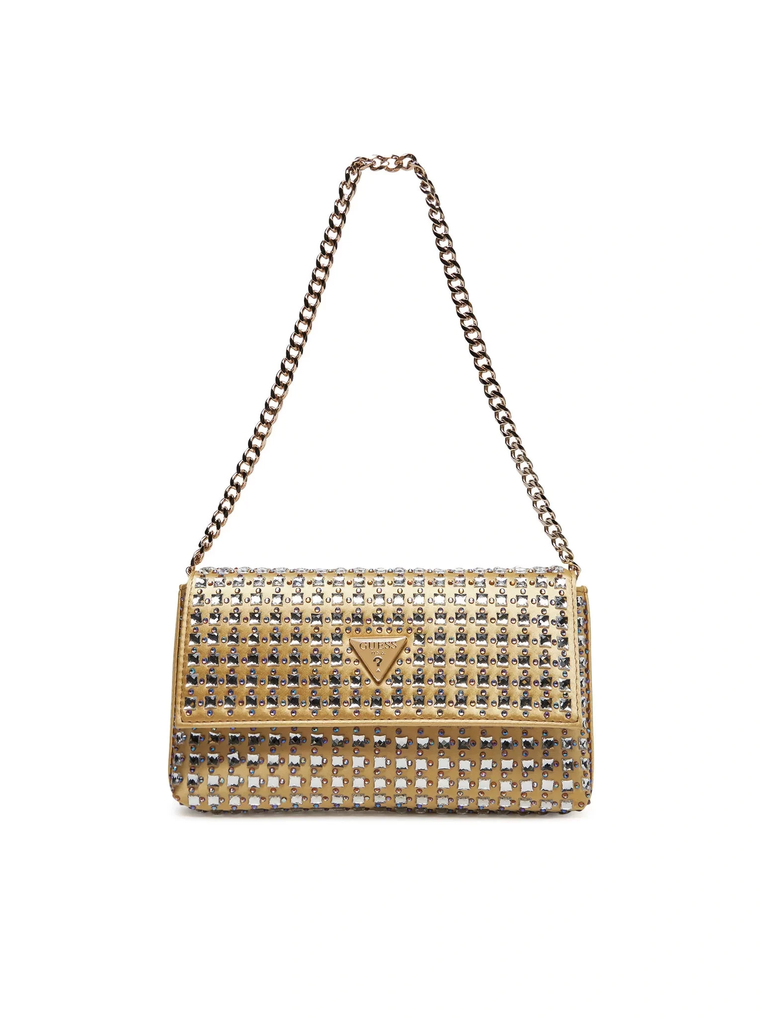 Guess Zalına Flap Clutch Kadın Sarı Omuz Çantası HWIG9350700-GOL