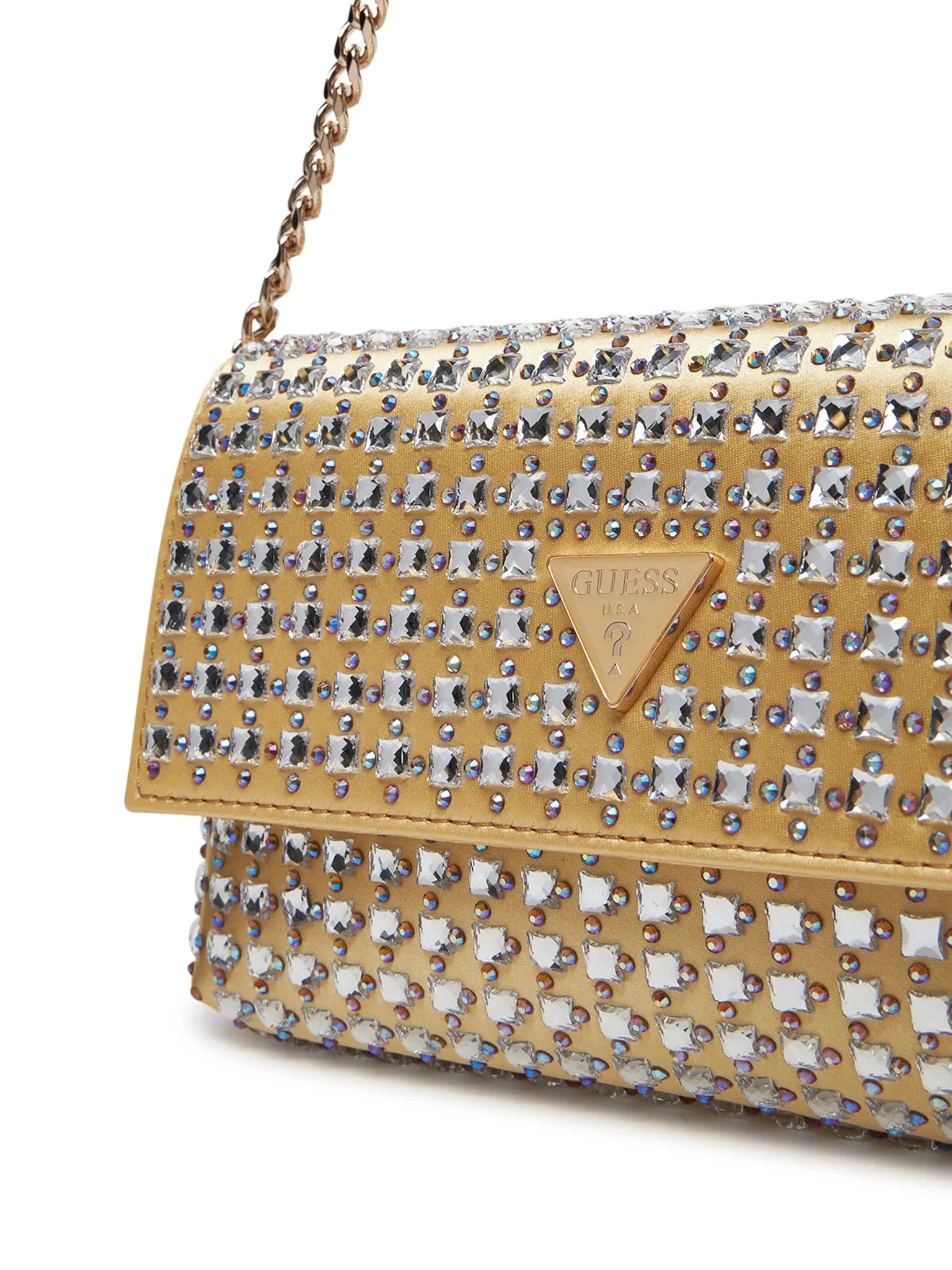 Guess Zalına Flap Clutch Kadın Sarı Omuz Çantası HWIG9350700-GOL