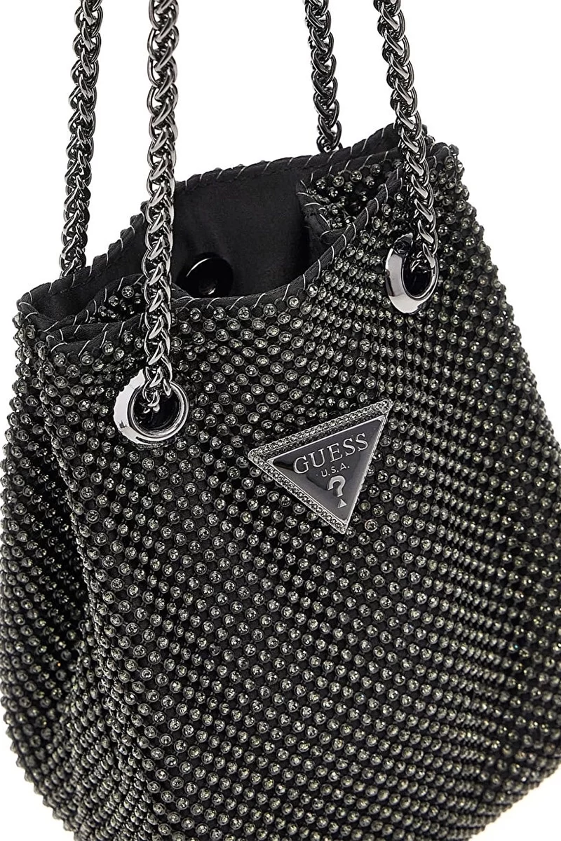 Guess Zalına Pouch Kadın Siyah Omuz Çantası HWRB9350750-BLA