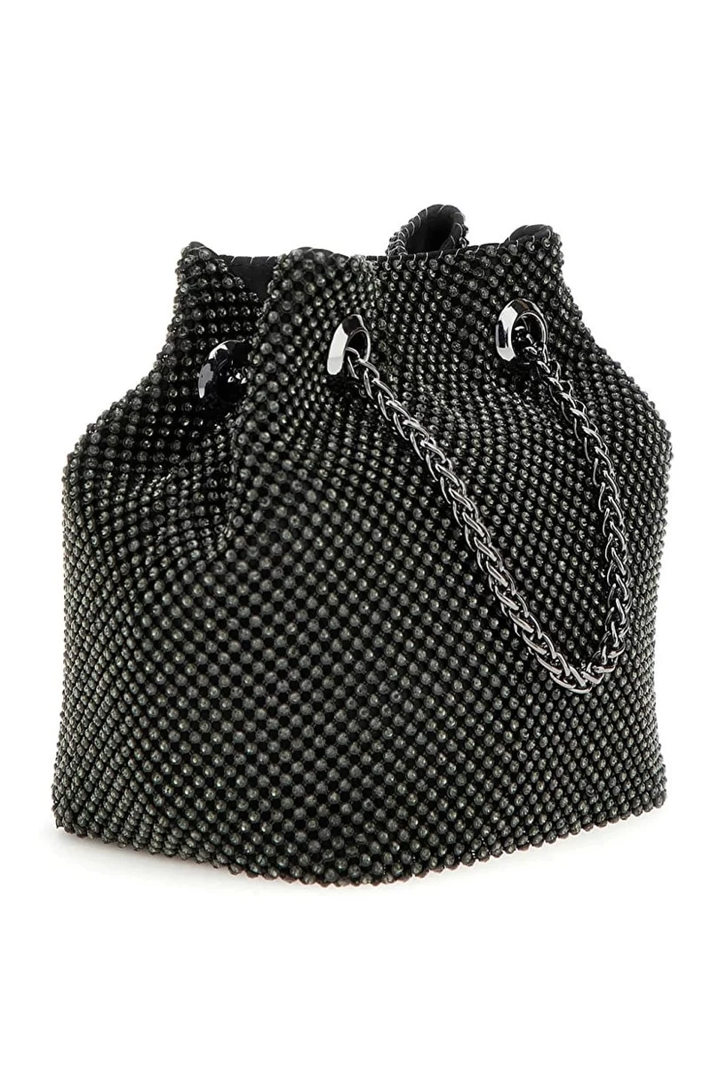 Guess Zalına Pouch Kadın Siyah Omuz Çantası HWRB9350750-BLA